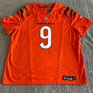 Nike Joe Burrow NFL Cincinnati Bengals Orange Men's Vapor Limited Jersey Men 2XL